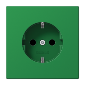 JUNG SCHUKO розетка, зеленый