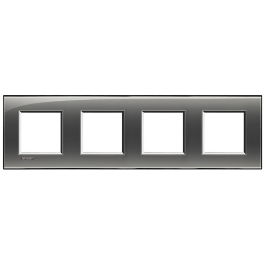 Livinglight Рамка прямоугольная, 4 поста, цвет Лондонский туман