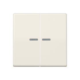 JUNG Клавиши для сдвоенного выключателя с окошком для подсветки термопласт слоновая кость