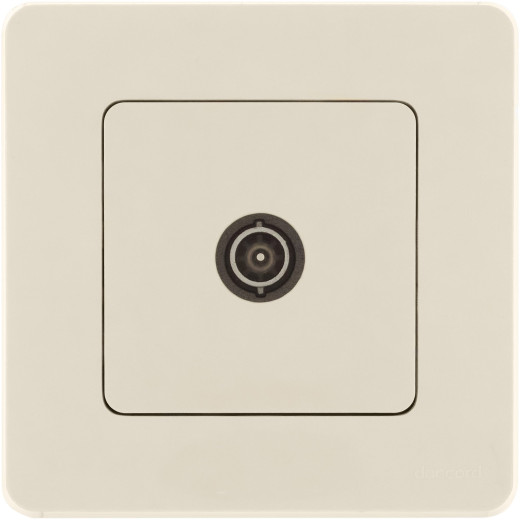 Розетка TV (телевизионная) - Legrand/Daccord Inspiria - проходная - слоновая кость