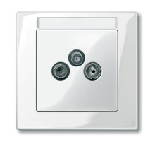 Schneider Electric Merten SM Бел глянец Накладка розетки TV-FM/TV-FM-SAT