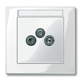 Schneider Electric Merten SM Бел глянец Накладка розетки TV-FM/TV-FM-SAT