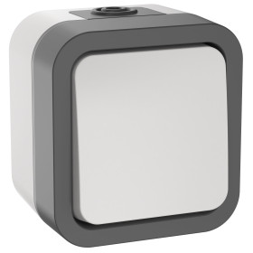 IEK TORS Переключатель однокл. 10А IP55 TS201 белый