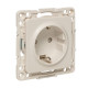 Стокгольм Механизм Розетки 1-местной с/з 16А винтовые клеммы белый с защ. штор. EKF PROxima