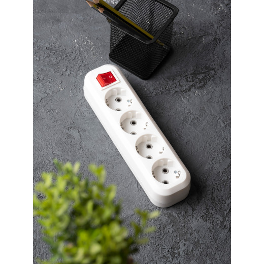 Колодка 4 гн. 16А 3,5кВт c выкл. с/з Эксперт EKF PROxima