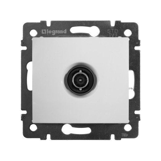 Розетка TV (телевизионная) - Legrand Valena - оконечная - белый