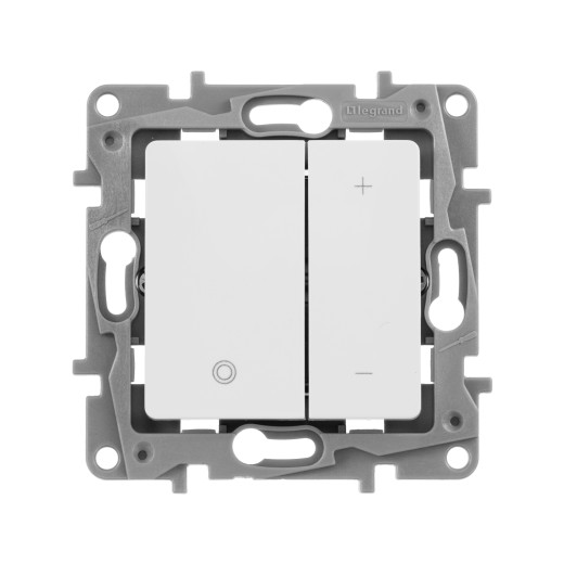 Диммер нажимной универсальный LED - Legrand Etika - 400Вт без нейтрали - белый