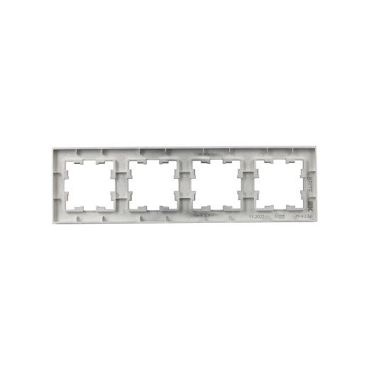 BRITE Рамка 4-мест. РУ-4-2-Бр стекло маренго матовый IEK