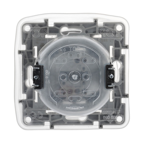 Переключатель одноклавишный IP44 - Legrand Etika - 10А 250В безвинтовые зажимы - слоновая кость