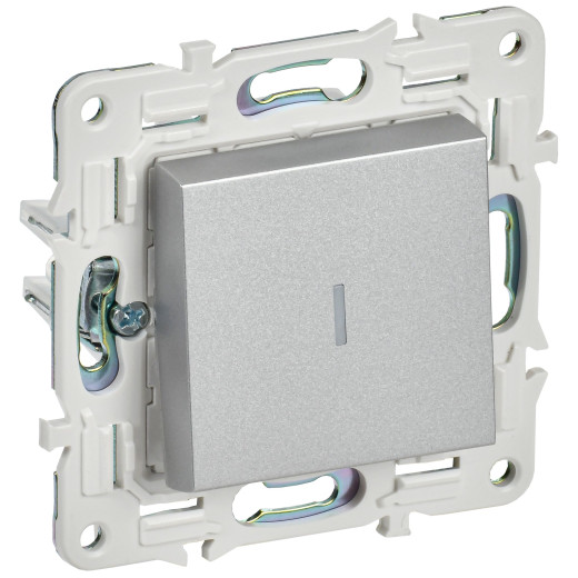 SKANDY Выключ. 1-кл. с инд. 10А SK-V07S сереб. IEK