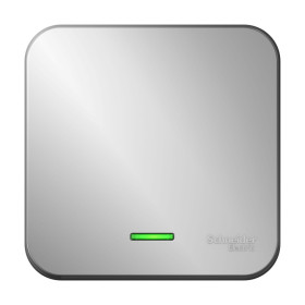 Systeme Electric Blanca наруж Алюминий Выключатель 1-клавишный с подсветкой 10А, 250B, изолир. пластина