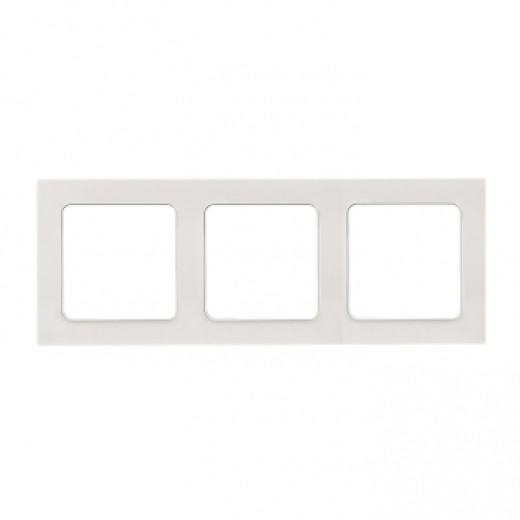 Стокгольм Рамка 3-местная белая EKF PROxima