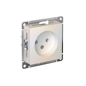 Systeme Electric AtlasDesign Жемчуг Розетка б/з, 16А, механизм