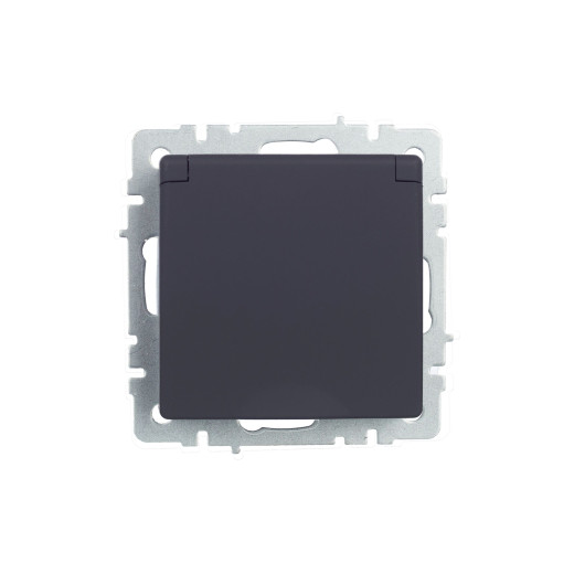 BRITE Роз. с з/к/ш с кр. 16А IP44 РСбш10-3-44-БрГ граф. IEK