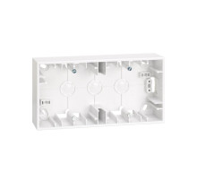 Simon 27 Play Белая Коробка 2-ая для открытой проводки, 86х93х37мм