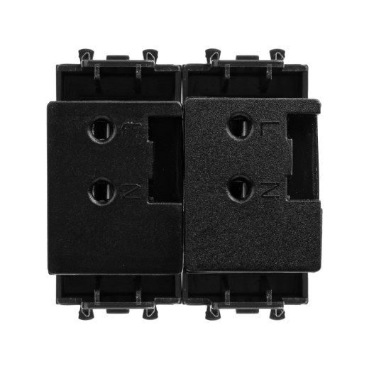 USB зарядное устройство модульное 2.1 А, Avanti, черный матовый, 2 модуля