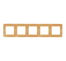 ЭРА 12-5005-11 Рамка на 5 постов, Эра12, сосна (10/100/1600)