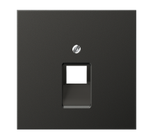 JUNG LS 990 Антрацит Накладка 1-ой наклонной ТЛФ/комп розетки