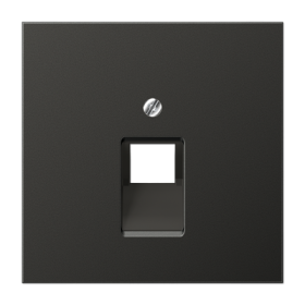 JUNG LS 990 Антрацит Накладка 1-ой наклонной ТЛФ/комп розетки