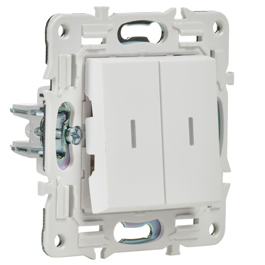 SKANDY Выключ. 2-кл. с инд. 10А SK-V09W арк. бел. IEK