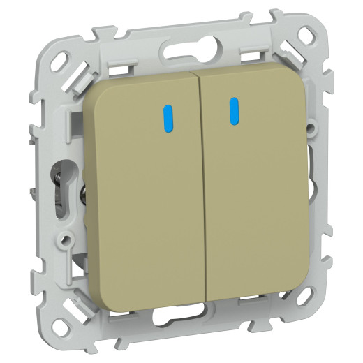 FLITE Выключ. 2-кл. с инд. 10А ВС12-1-1-ФлО ол. IEK