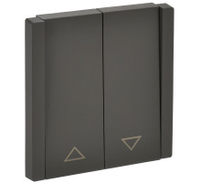 IEK FORTE&PIANO Серый Выключатель жалюзи 10А FP311