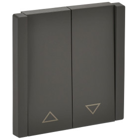 IEK FORTE&PIANO Серый Выключатель жалюзи 10А FP311