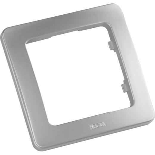 Р401-06 Рамка одноместная, скрытой установки, цвет серебро