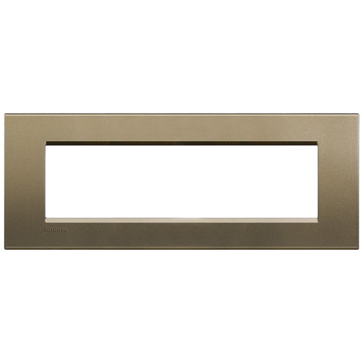 Livinglight Рамка прямоугольная, 7 модулей, цвет Коричневый шелк