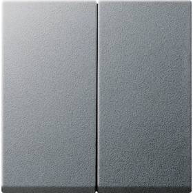 Gira S-55 Алюминий Клавиши 2-е с комплектом уплотн.IP44 для клавишн. и кноп.выкл.