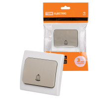 TDM Кнопка звонковая скрытой установки IP54 6A серая 