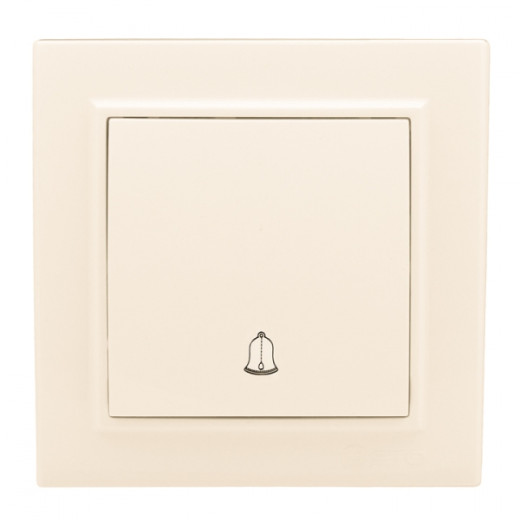 Минск Кнопка звонка СП, 10А, бежевый EKF