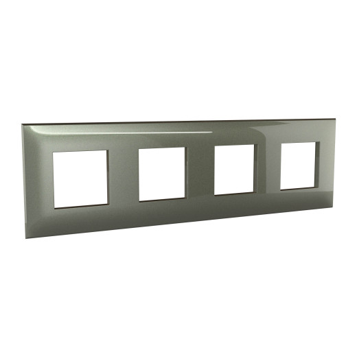 Рамка 4 поста (8 мод.), Avanti, серый жемчуг