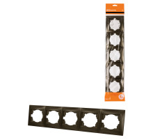 TDM Рамка 5-ти постовая горизонтальная бронза 