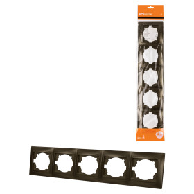 TDM Рамка 5-ти постовая горизонтальная бронза 
