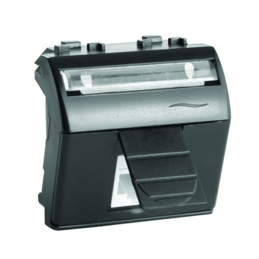 USB 2.0 со шторкой, Brava, черная, 2мод