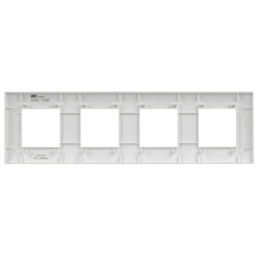 SKANDY Рамка 4-мест. SK-F04W арк. бел. IEK