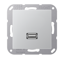 JUNG A 500 Алюминий Накладка/вставка для розетки USB