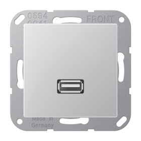 JUNG A 500 Алюминий Накладка/вставка для розетки USB