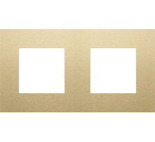Niko Металл Золото Рамка на 2 поста