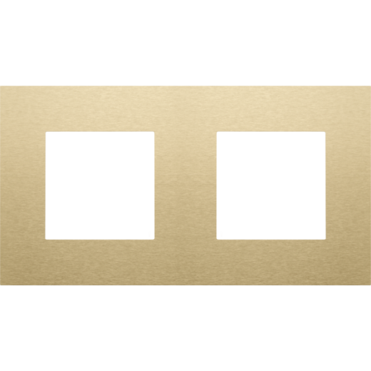 Рамка на 2 поста, золото