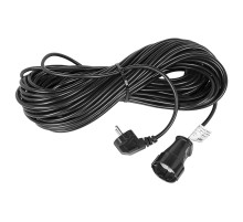 REXANT Удлинитель-шнур ПВС 3х0.75, 30 м, с/з, 6 А, 1300 Вт, IP44, черный (Сделано в России).