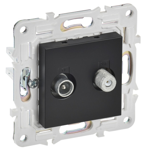 SKANDY Роз. двойная TV+SAT SK-A13Bl черн. IEK