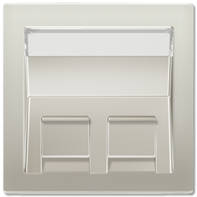 JUNG Накладка для модульных гнезд, нержавеющая сталь