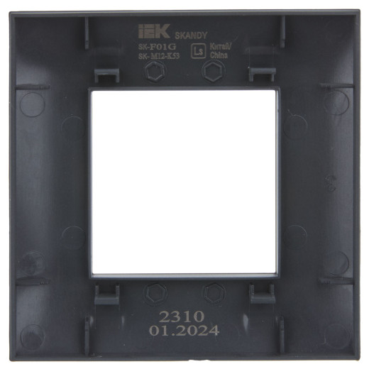 SKANDY Рамка 1-мест. SK-F01G граф. IEK