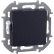 Выключатель одноклавишный - Legrand/Daccord Inspiria - 10АХ 250В безвинтовые зажимы - антрацит