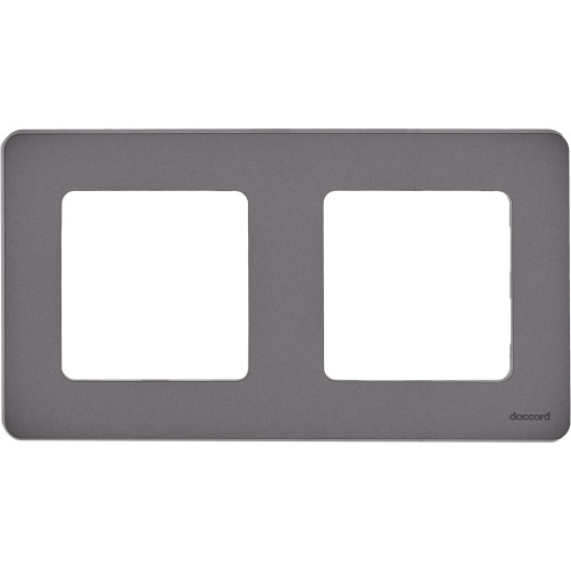 Рамка 2 поста - Legrand/Daccord Inspiria - дымчатый
