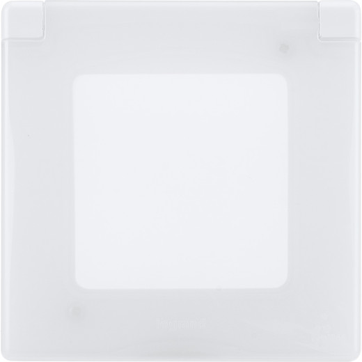 Рамка с защитной крышкой IP44 - Legrand Inspiria - белый