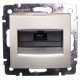 Розетка телефонная/компьютерная RJ45 ISDN - Legrand Valena - 8 контактов - алюминий