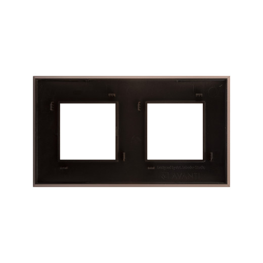 Рамка 2 поста (4 мод.), Avanti, карамельный жемчуг